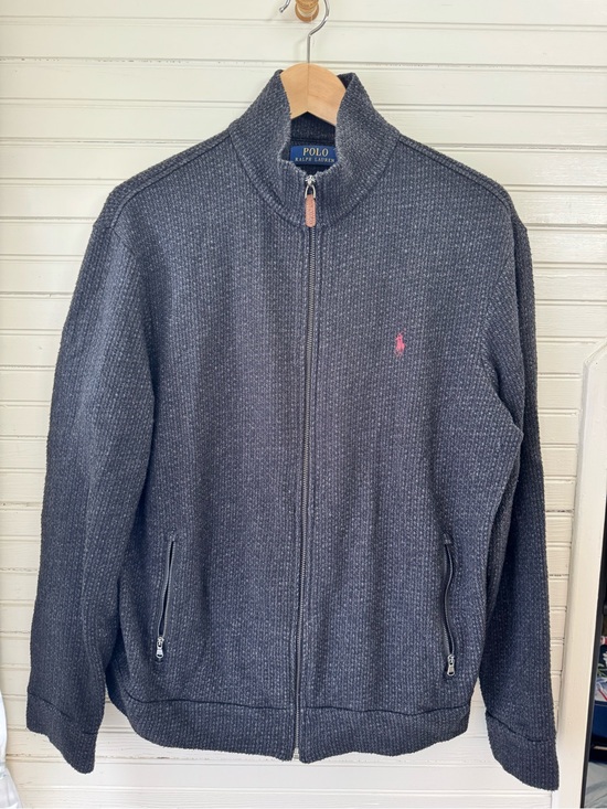 Ralph Lauren Other - Polo Ralph Lauren Men's Charcoal Deep Blue Zip-Up Sweater